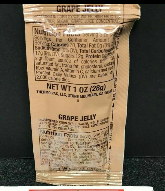 MRE SPREAD GRAPE JELLY