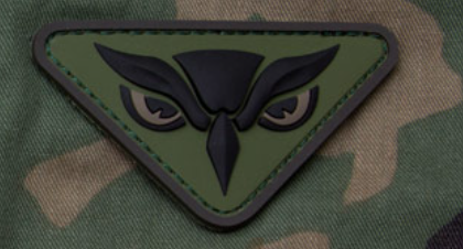OWL HEAD PVC MORALE PATCH
