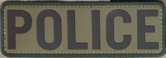 POLICE 6X2 PVC ID PATCH