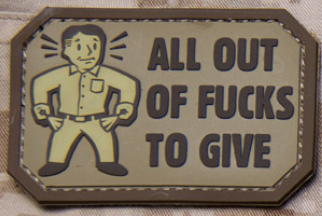 ALL OUT PVC MORALE PATCH