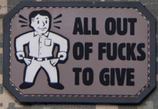 ALL OUT PVC MORALE PATCH