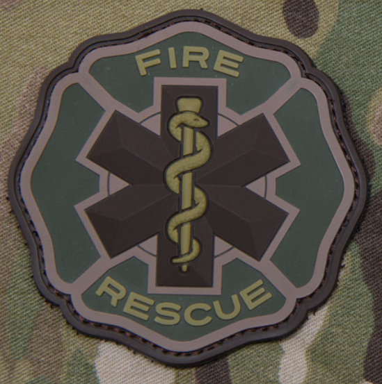 FIRE RESCUE PVC PATCH