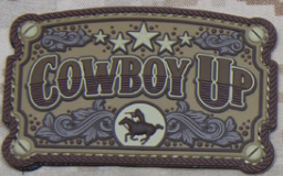 COWBOY UP PVC MORALE PATCH