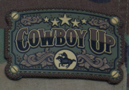 COWBOY UP PVC MORALE PATCH