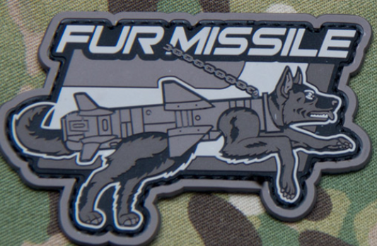 FUR MISSLE PVC MORALE PATCH