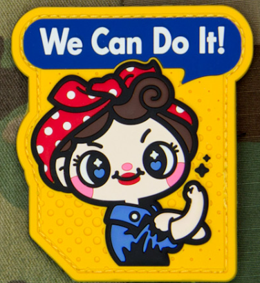 WE CAN DO IT! CUTE PVC MORALE PATCH