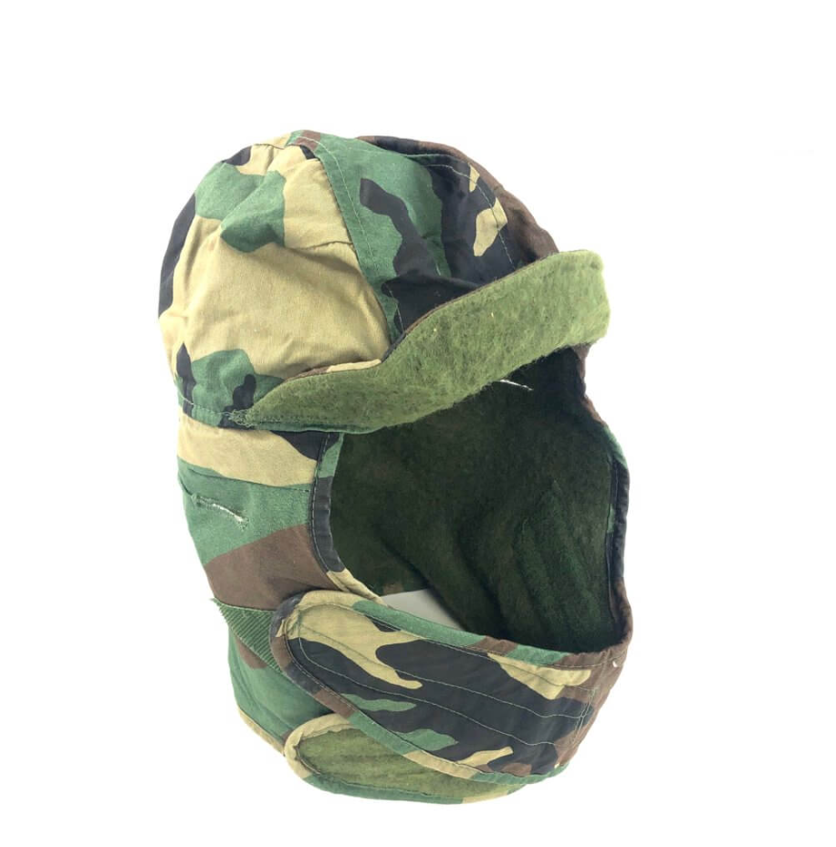 USGI WOODLAND CAMO HELMET LINER COLD WEATHER