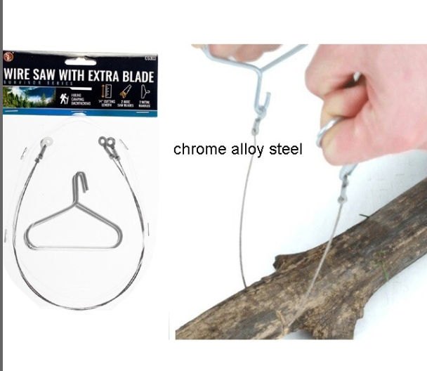 2PC HAND WIRE SAW W/EXTRA BLADE