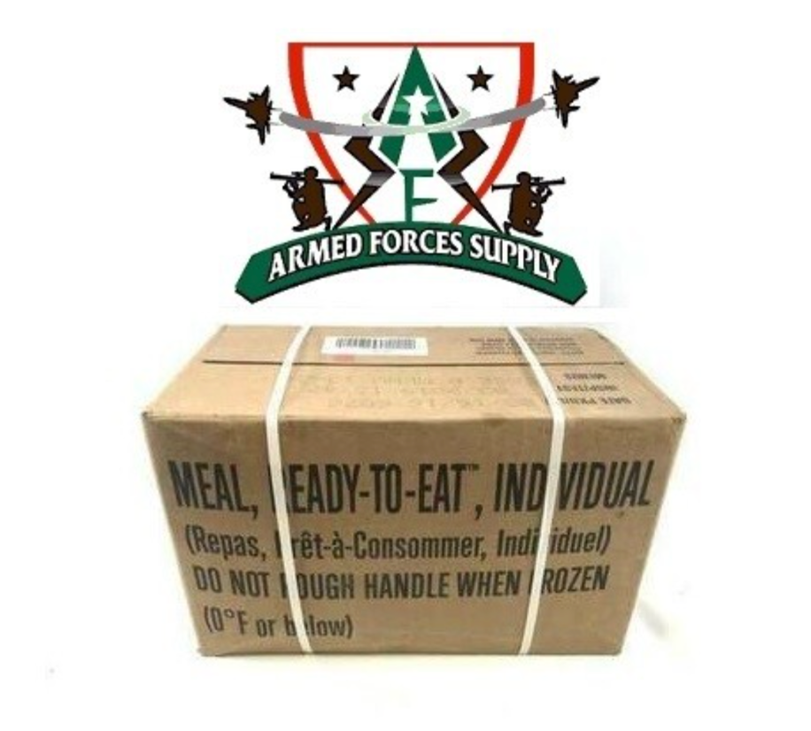 MILITARY MRE CASE OF 12 FULL MEALS