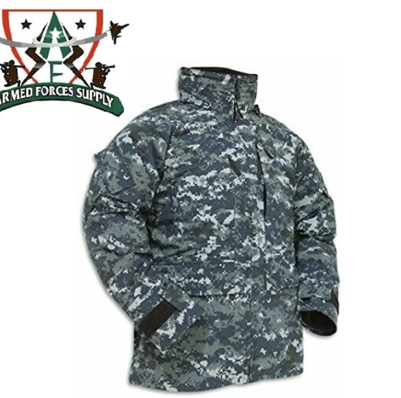 GORE-TEX GORTEX NAVY BLUE DIGITAL MARPAT UNIFORM PARKA JACKET