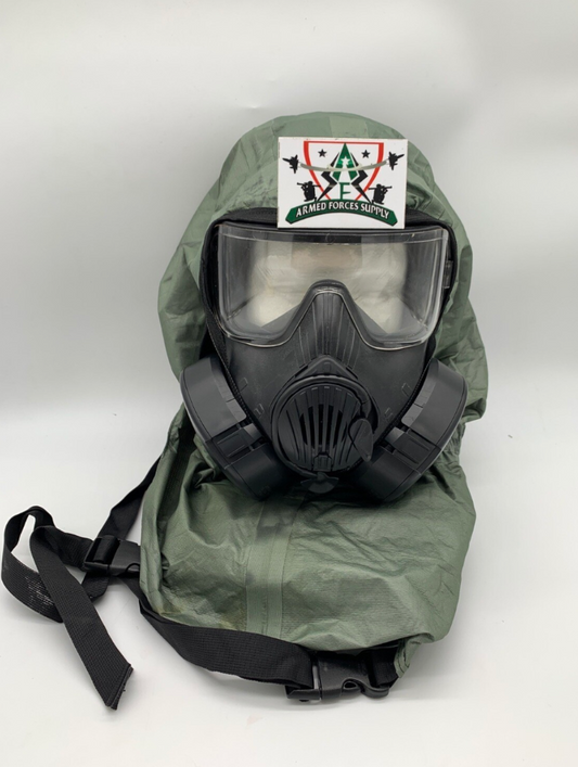 AVON M50 GAS MASK PROTECTIVE CHEMICAL HOOD DIZE SMALL-MEDIUM