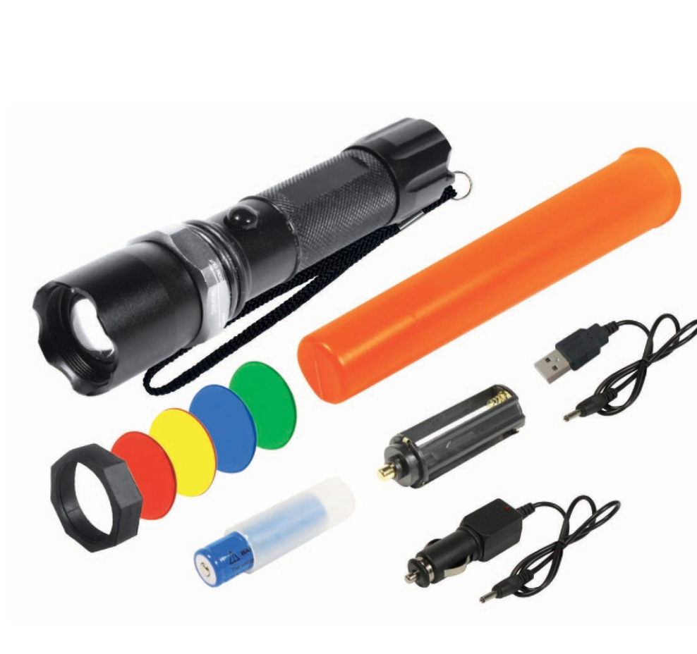 DELUXE TACTICAL FLASHLIGHT SET