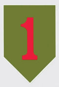 Mylar Decal - 1st Infantry Division CSIB