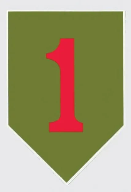 Mylar Decal - 1st Infantry Division CSIB