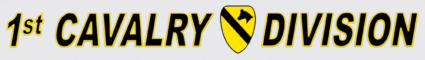 Mylar Decal - 1st Cavalry Division Window Strip