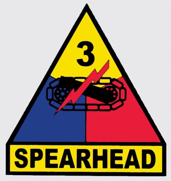 Mylar Decal - 3rd Armored Division CSIB