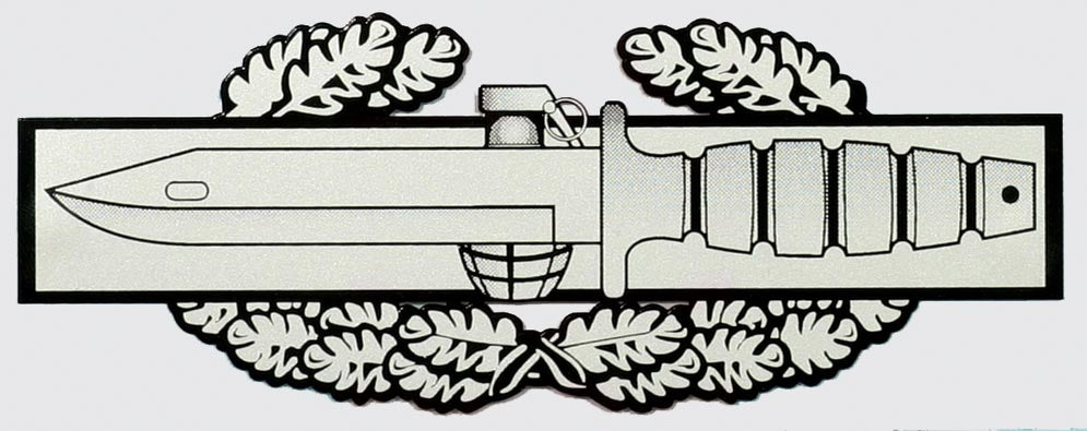 Mylar Decal - Combat Action Badge