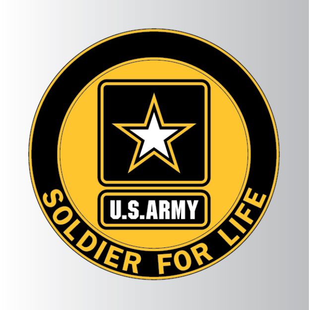 Mylar Decal - Army Soldier for Life