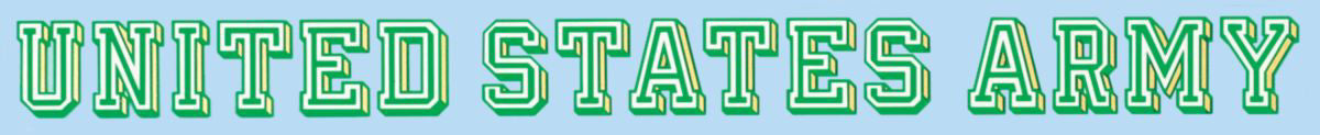 Mylar Decal - Army Window Strip