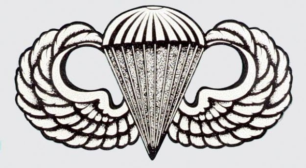 Mylar Decal - Basic Parachutist Badge