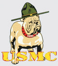 Mylar Decal - USMC with Bulldog