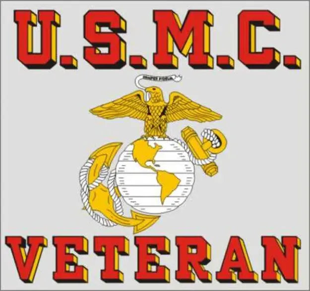 Mylar Decal - U.S.M.C. Veteran