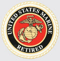 Mylar Decal - Marine Retired Crest