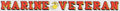 Mylar Decal - Marine Veteran Window Strip