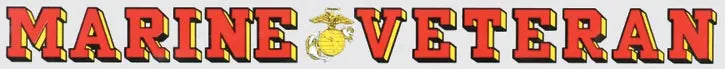 Mylar Decal - Marine Veteran Window Strip