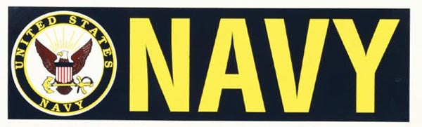 Sticker - Navy Crest