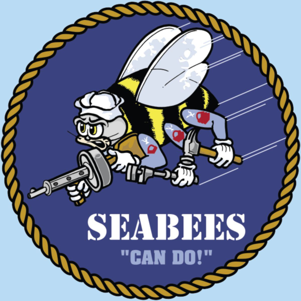 Mylar Decal - Seabees
