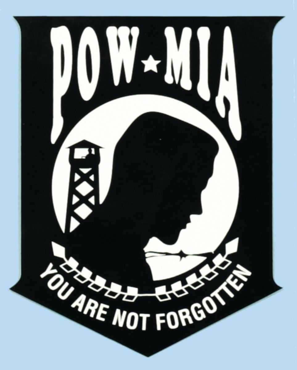 Mylar Decal - POW-MIA Emblem