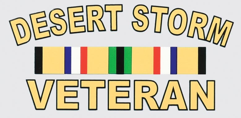 Mylar Decal - Desert Storm Veteran