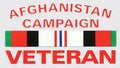 Mylar Decal - Afghanistan Campaign Veteran