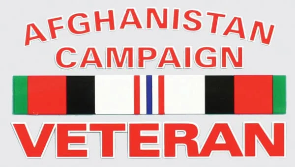 Mylar Decal - Afghanistan Campaign Veteran