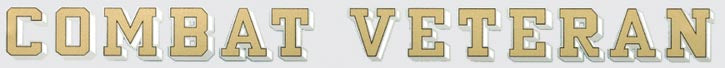 Mylar Decal - Combat Veteran Window Strip