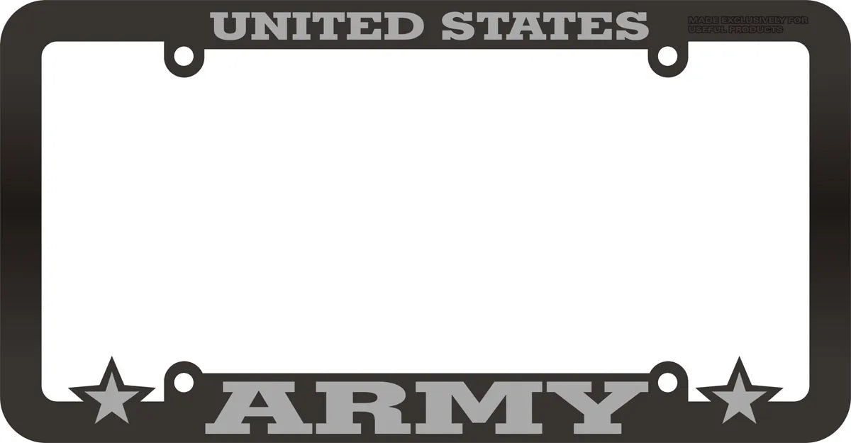 License Plate Frame - Army