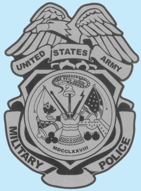 Mylar Decal - Military Police Badge