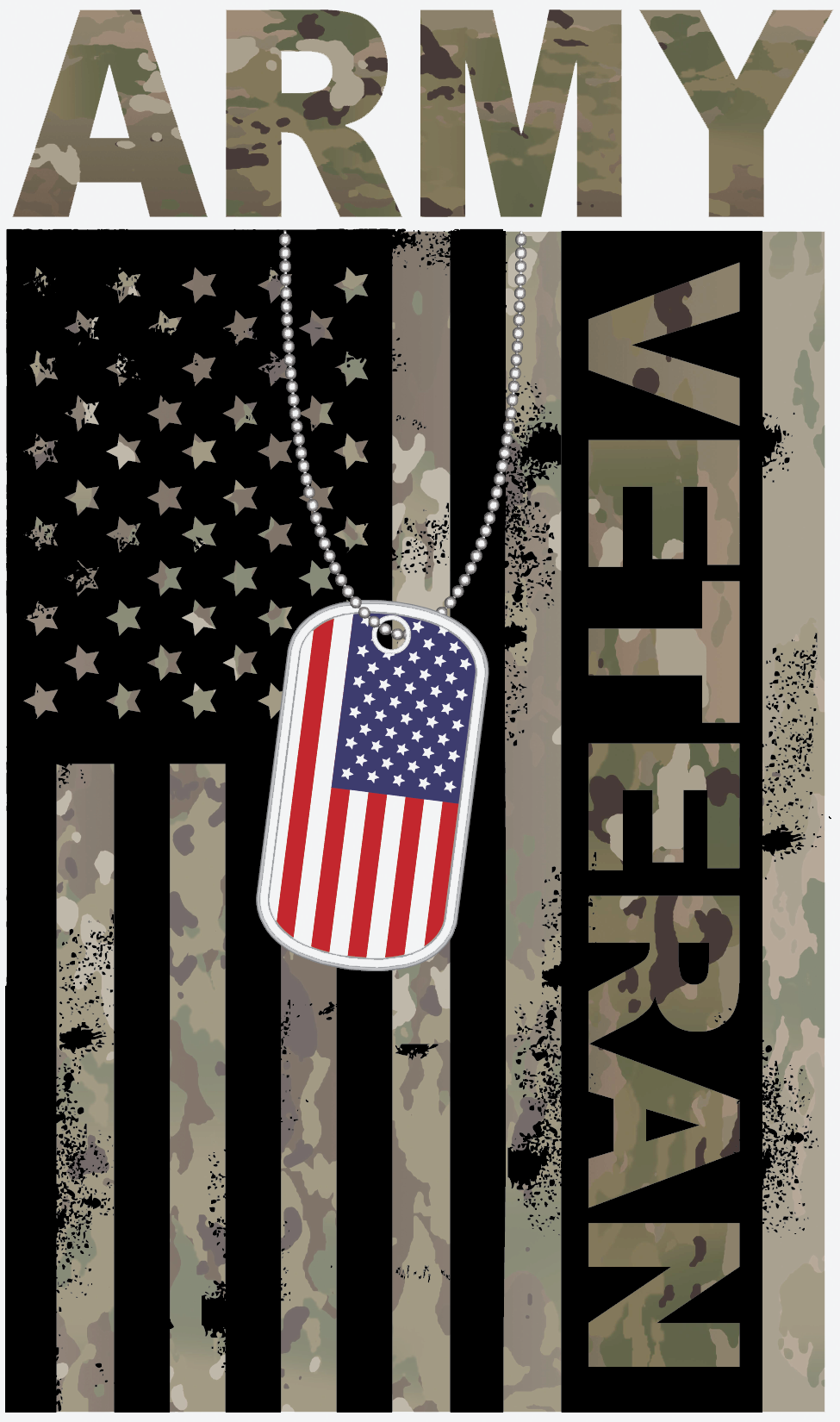 Mylar Decal - Army Veteran