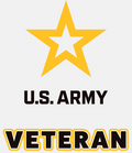 Mylar Decal - Veteran with New Army Star