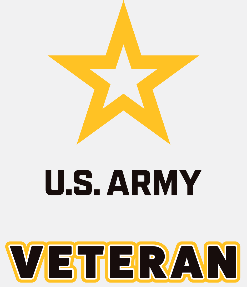 Mylar Decal - Veteran with New Army Star