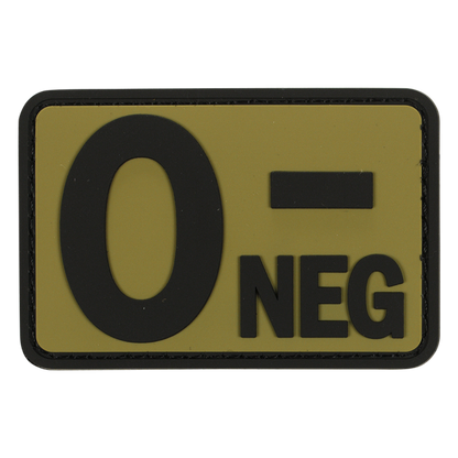 BLOOD TYPE PATCH PVC PATCH