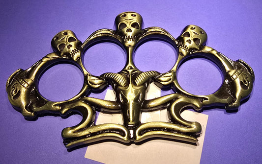 GOAT SKULL BRASS KNUCKLES