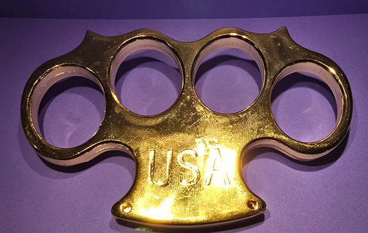 GOLD USA BRASS KNUCKLES