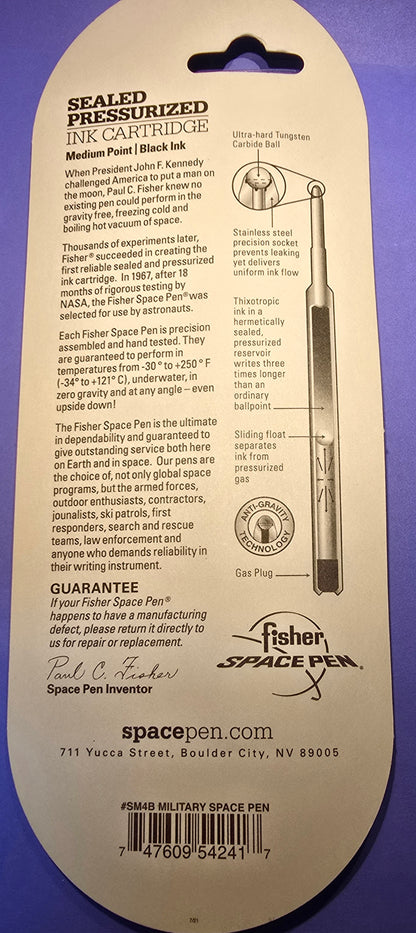 Black Cap-O-Matic Space Pen