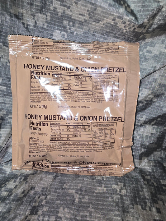 Military MRE Honey Mustard & Onions Pretzels