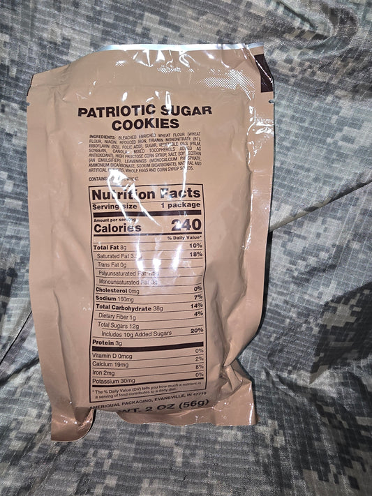 Military MRE patriotic Sugar Cookies