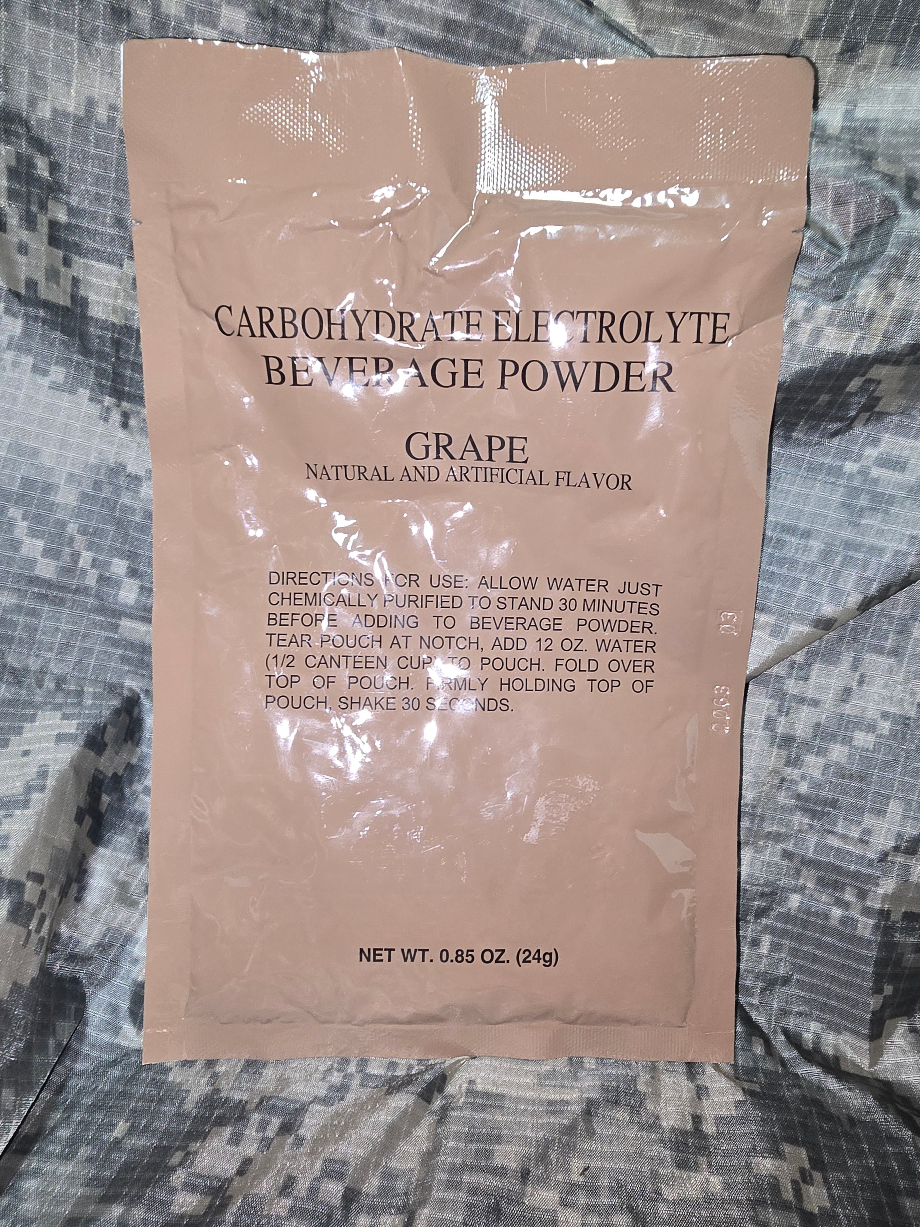 Military MRE Grape Drink Mix