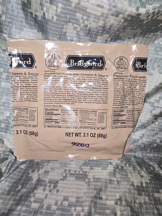 Military MRE Pepperoni Pizza Slice