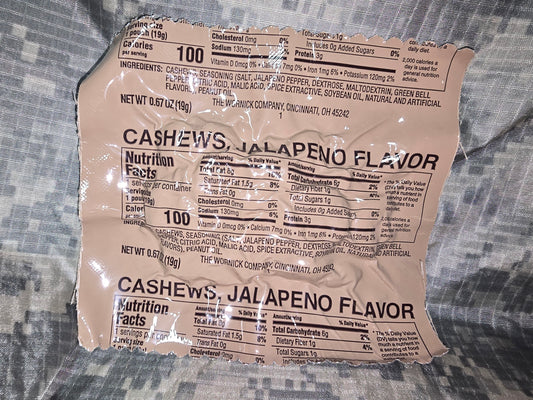 Military MRE Jalapeno Cashew